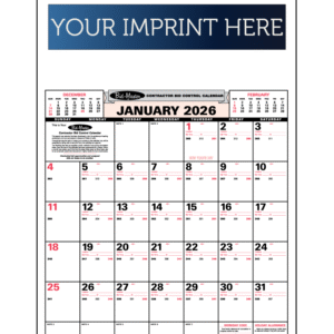 Bid-Master Wall Calendar