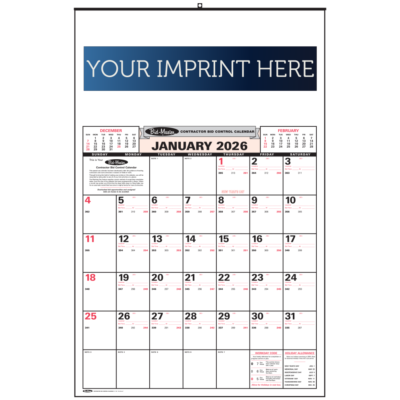 Bid-Master Wall Calendar