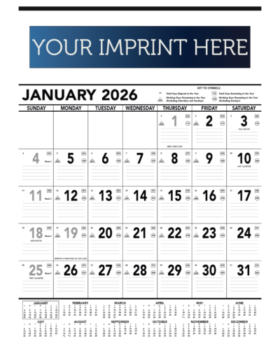 Contractor Memo Calendar - Black & White