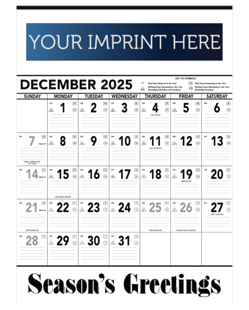 Contractor Memo Calendar - Black & White - Image 2