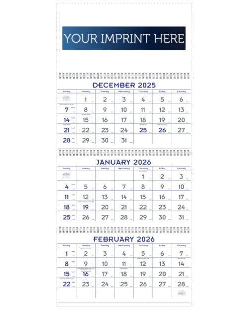 Blue & Grey Commercial Planner