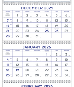 Blue & Grey Commercial Planner