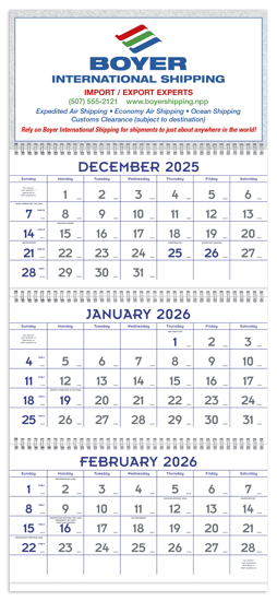 Blue & Grey Commercial Planner