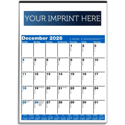 Memo Minders Multi-Sheets Calendar - Blue & Black
