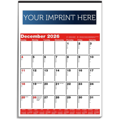 Memo Minders Multi-Sheets Calendar - Red & Black