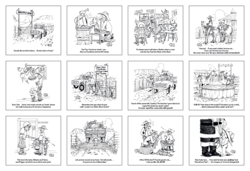Press-N-Stick Calendar - Cowboys - Image 2