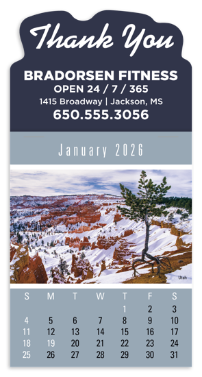 Press-N-Stick Calendar - Scenic
