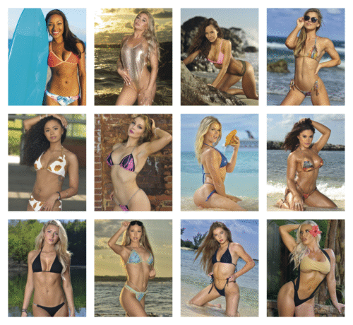 Press-N-Stick Calendar - Full Color Header - Sunshine Girls - Image 2