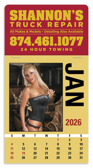 Press-N-Stick Calendar - Maiden America