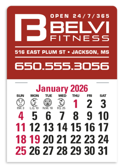 Press-N-Stick Calendar - Standard Pad