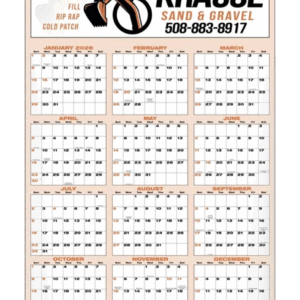 Large Memo Year-In-View® 2-Color Calendar