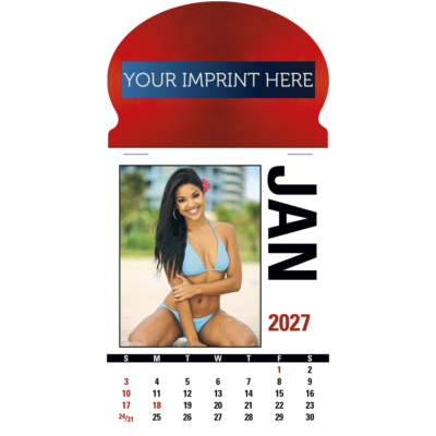 Press-N-Stick Calendar - Full Color Header - Sunshine Girls