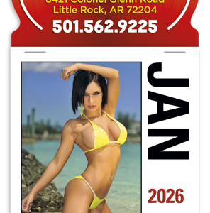 Press-N-Stick Calendar - Full Color Header - Sunshine Girls