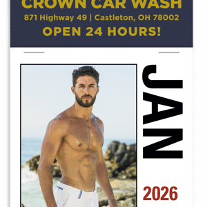 Press-N-Stick Calendar - Male Call