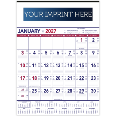 Contractor Memo Calendar - Patriotic