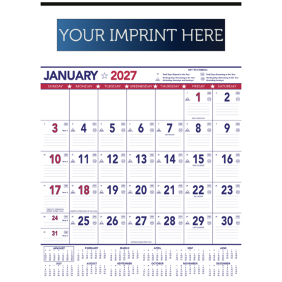 Contractor Memo Calendar - Patriotic